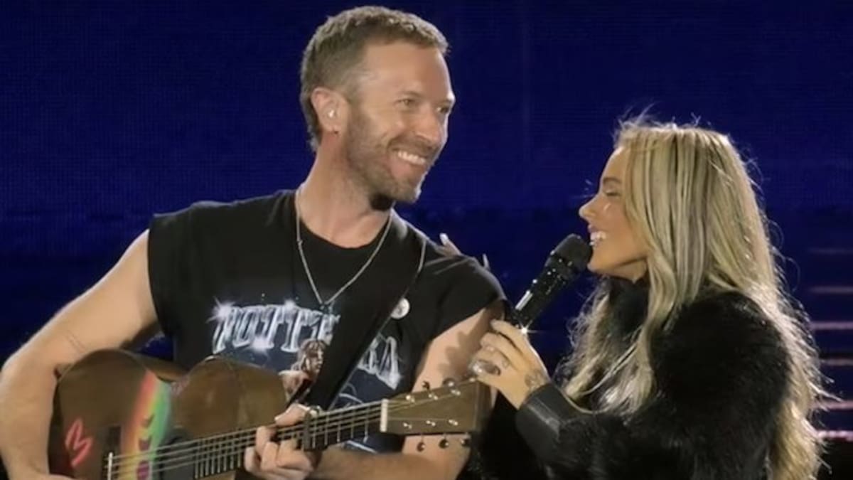 Chris Martin y Tini Stoessel