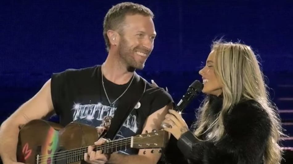 Chris Martin y Tini Stoessel