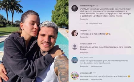 Mauro Icardi recibió mensajes letales de los hinchas del Galatasaray.