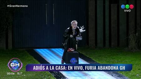 Furia fue eliminada de la Casa de Gran Hermano. Foto: Captura.