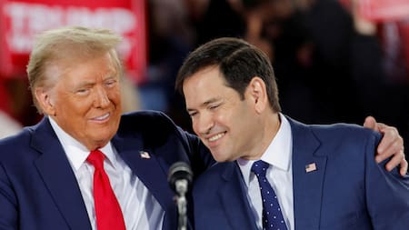 Marco Rubio y Donald Trump. Foto: Reuters.