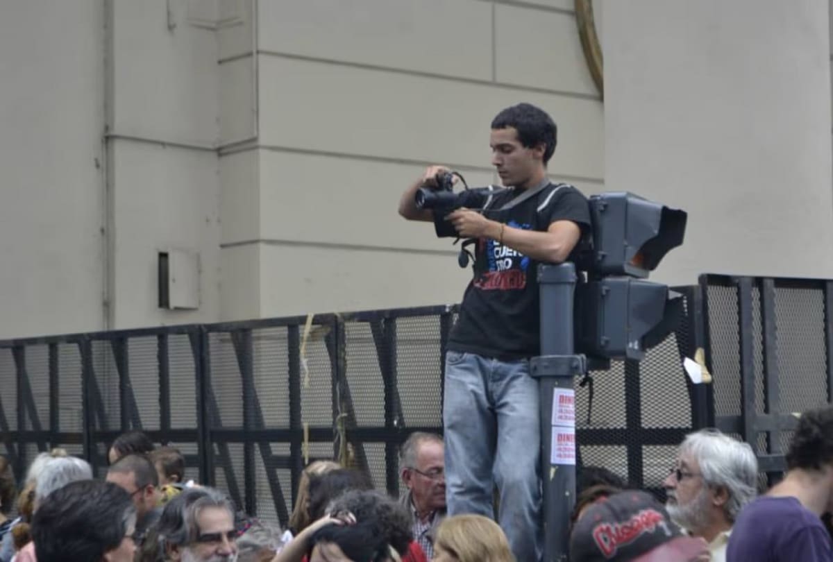 Pablo Grillo, el fotógrafo herido en Congreso. Foto: Instagram @pablo.grillo.39
