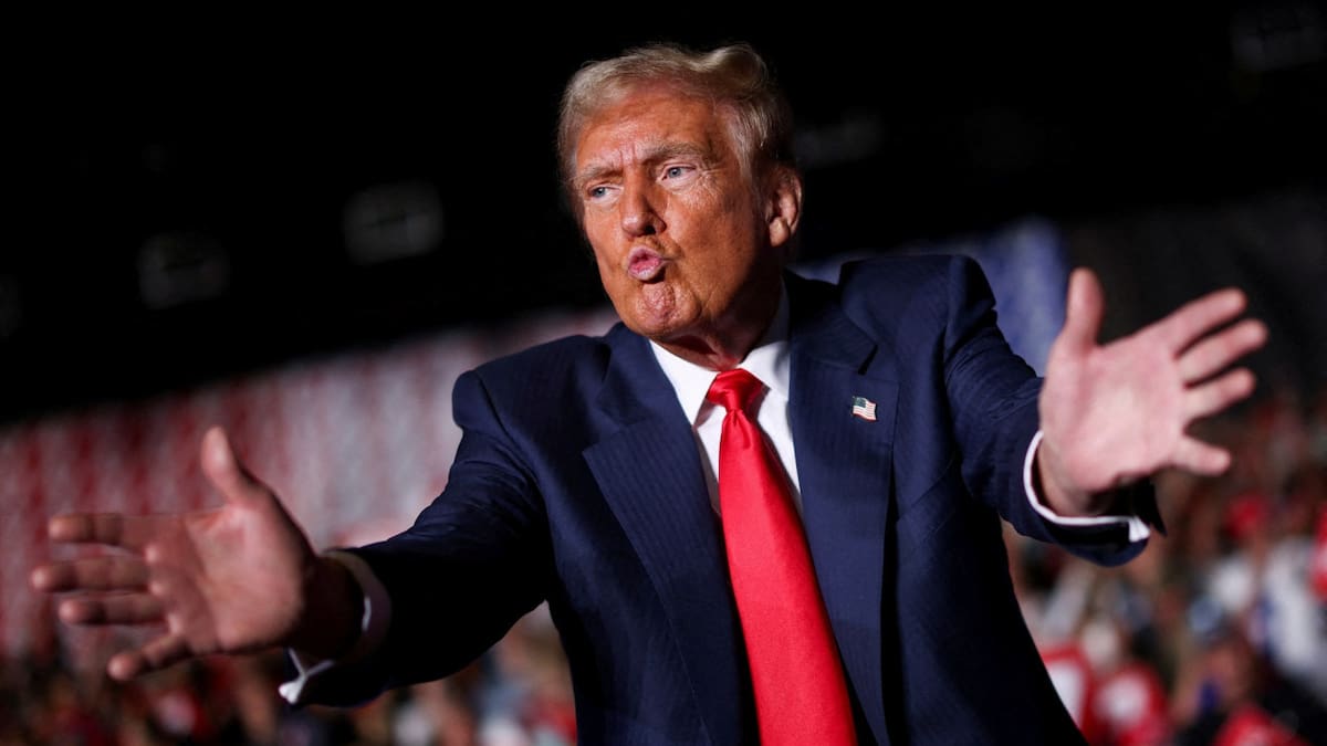 A qué se debe el tono de piel de Donald Trump. Foto Reuters.