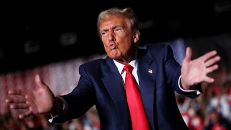 A qué se debe el tono de piel de Donald Trump. Foto Reuters.