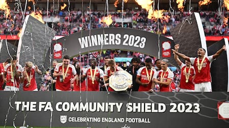Arsenal campeón de la Community Shield 2023. Foto: Reuters.