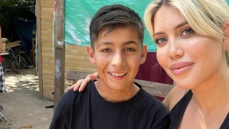 Joaquín Nahuel y Wanda Nara, foto NA