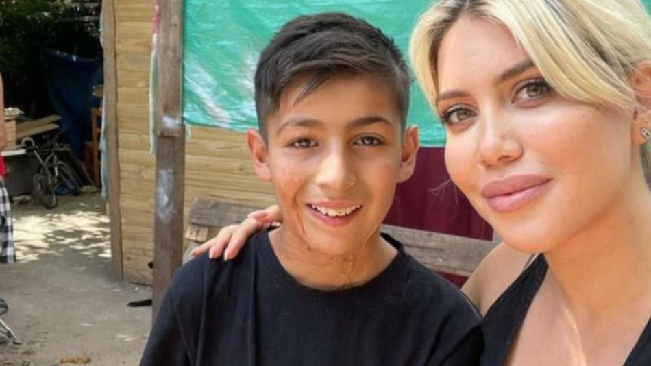 Joaquín Nahuel y Wanda Nara, foto NA