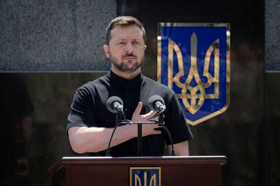 Volodimir Zelenski, presidente de Ucrania. Foto: Reuters