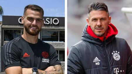 González Pirez y Demichelis. Foto: NA.