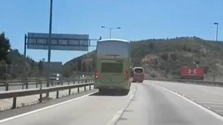 Graban a otro micro de Turbus a alta velocidad