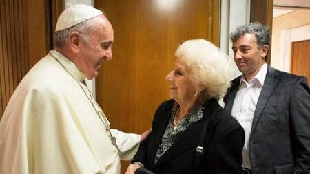 Reunión en el Vaticano entre Papa Francisco y Estela de Carlotto