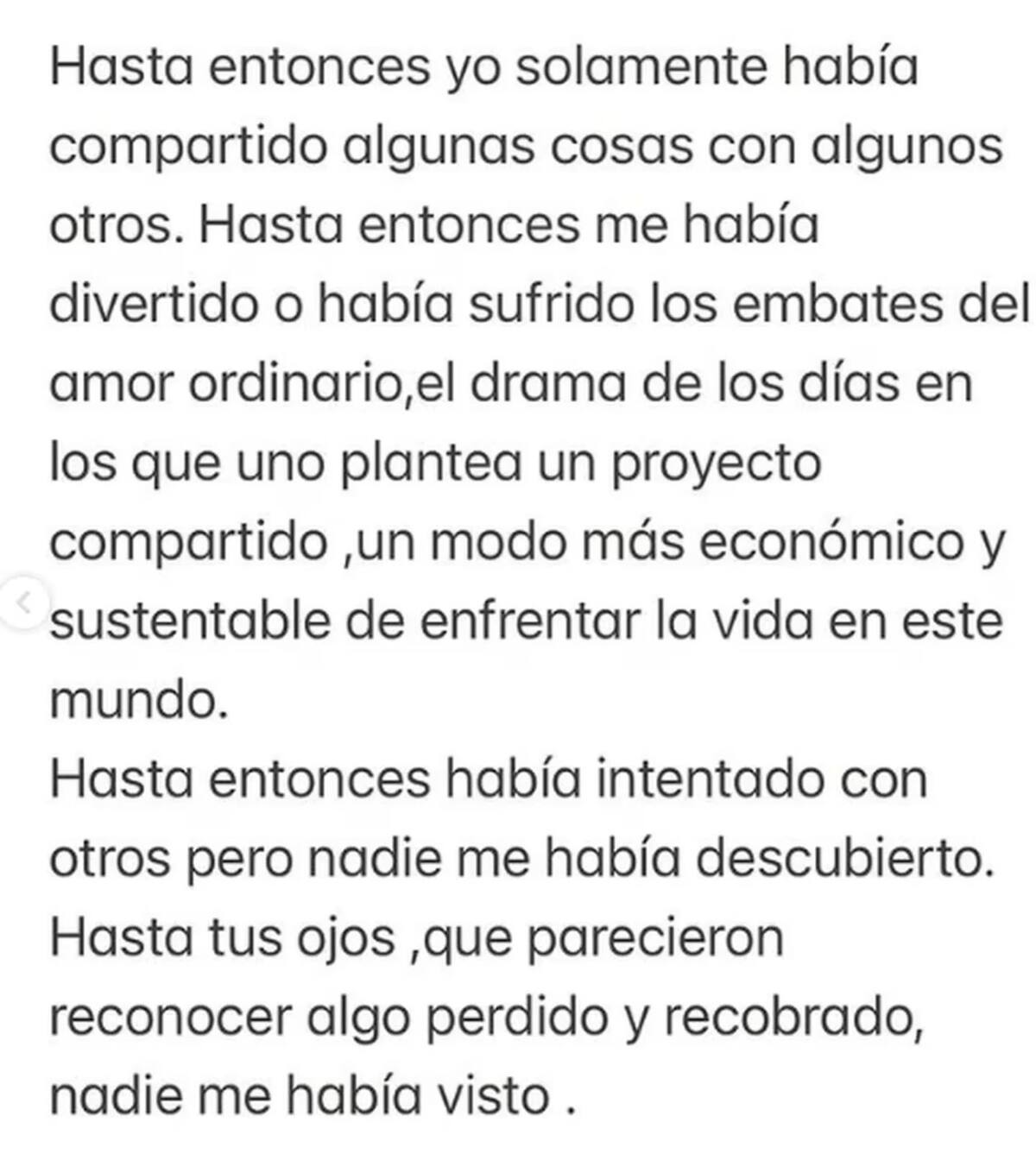 El tierno posteo de Lali. Foto: Instagram.