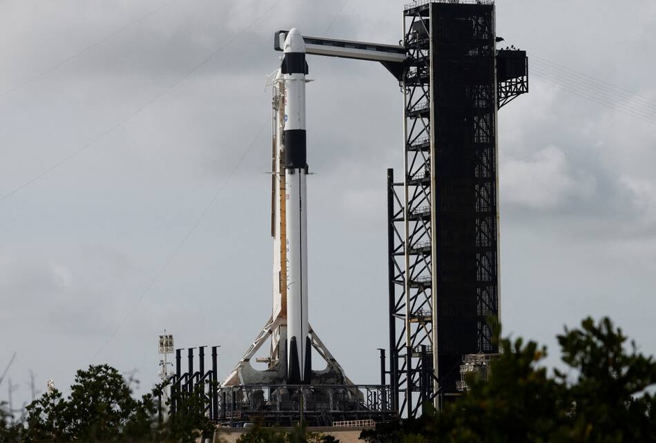 Lanzamiento entre la NASA y SpaceX. Foto: Reuters.