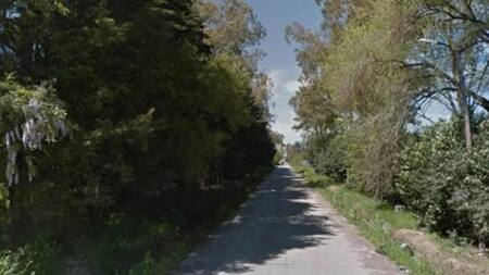 Lugar donde encontraron el cuerpo de hombre carbonizado en barrio Mi Esperanza