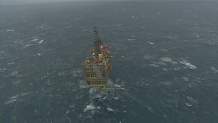 Extracción de petróleo del Mar Norte. Foto: Reuters