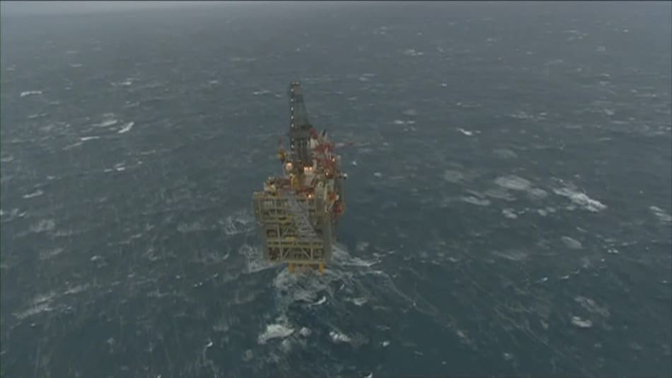 Extracción de petróleo del Mar Norte. Foto: Reuters
