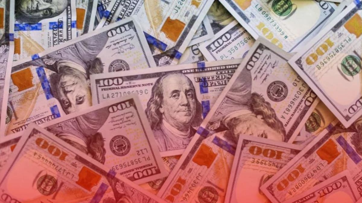 Dólar, Dólares, billetes de dólar, foto NA
