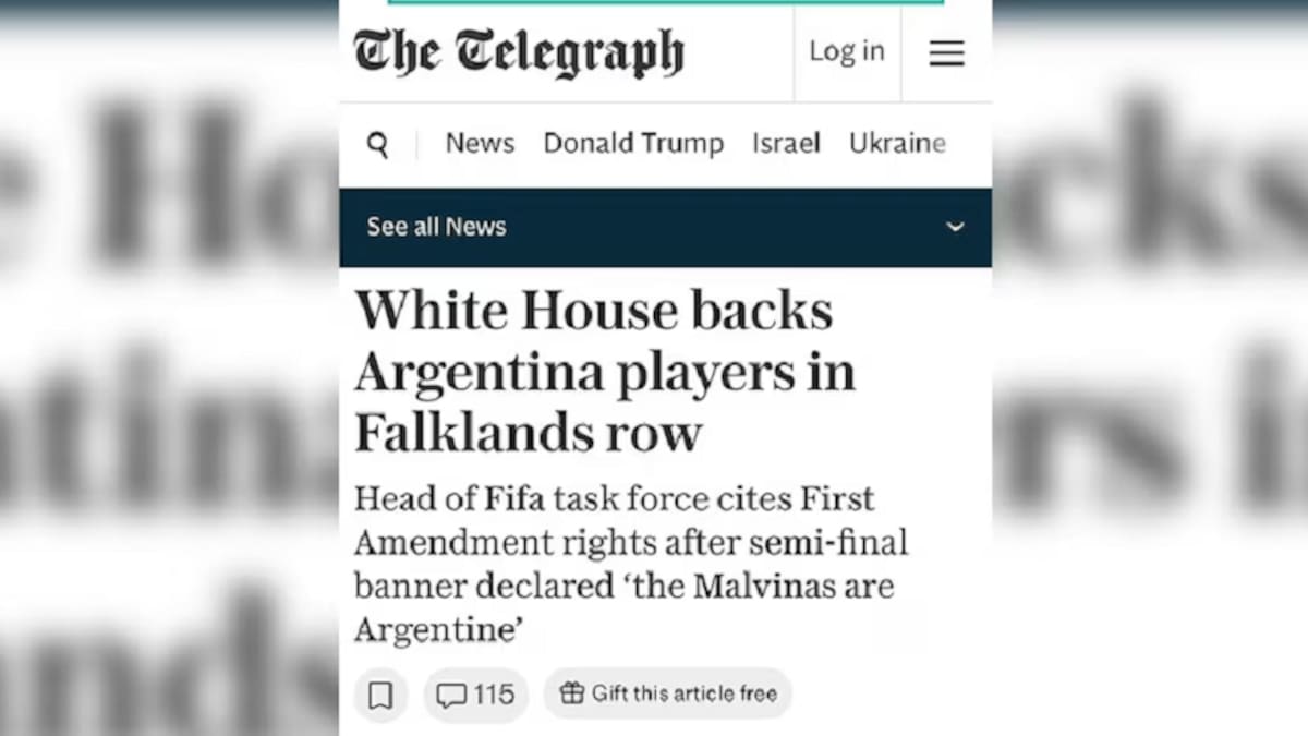 Estados Unidos defendió el derecho de los jugadores de la Selección argentina a exhibir la bandera de Malvinas