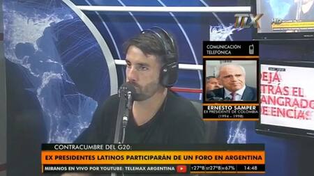 Ernesto Samper, ex presidente de Colombia, en Radio Latina