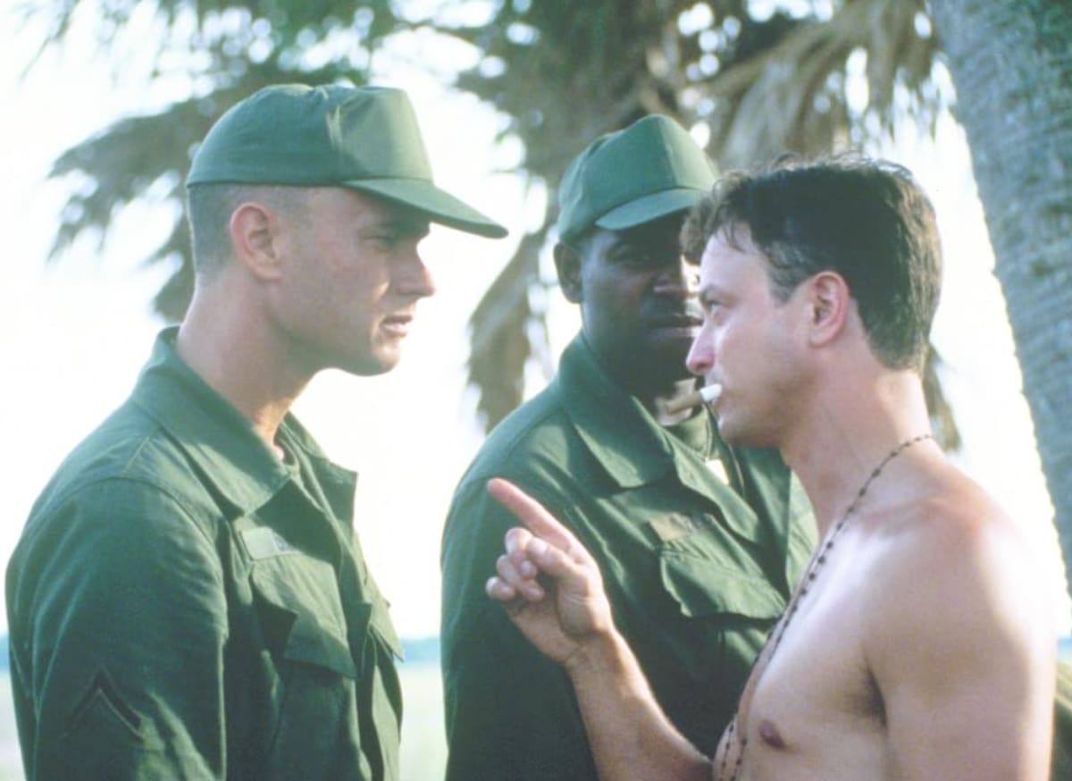 Gary Sinise protagonizó junto a Tom Hanks "Forrest Gump"