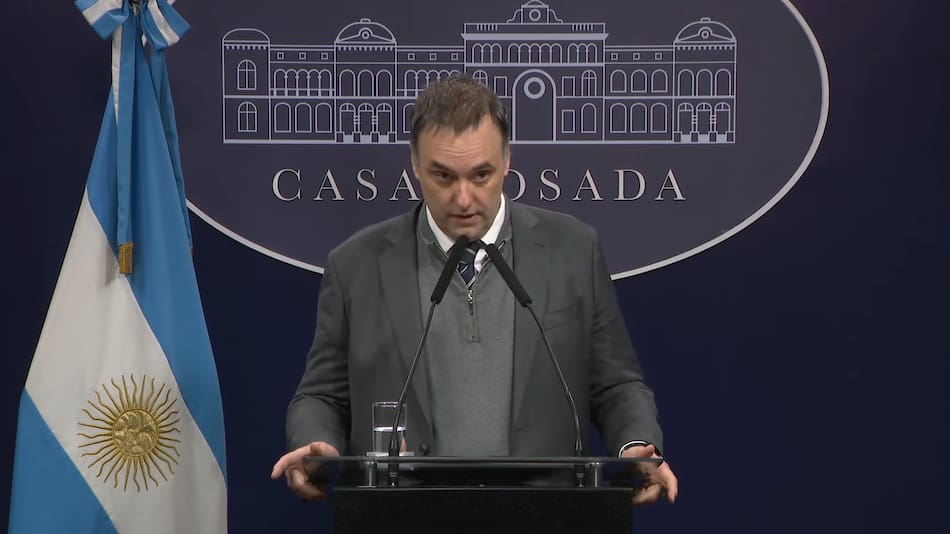 Manuel Adorni, vocero presidencial.