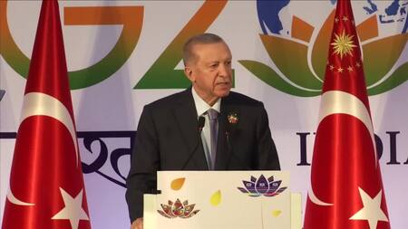 Erdogan, presidente de Turquía en el G20. Foto: Reuters.