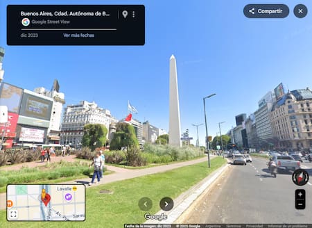 Imágenes históricas en Google Maps. Foto: Captura de pantalla.