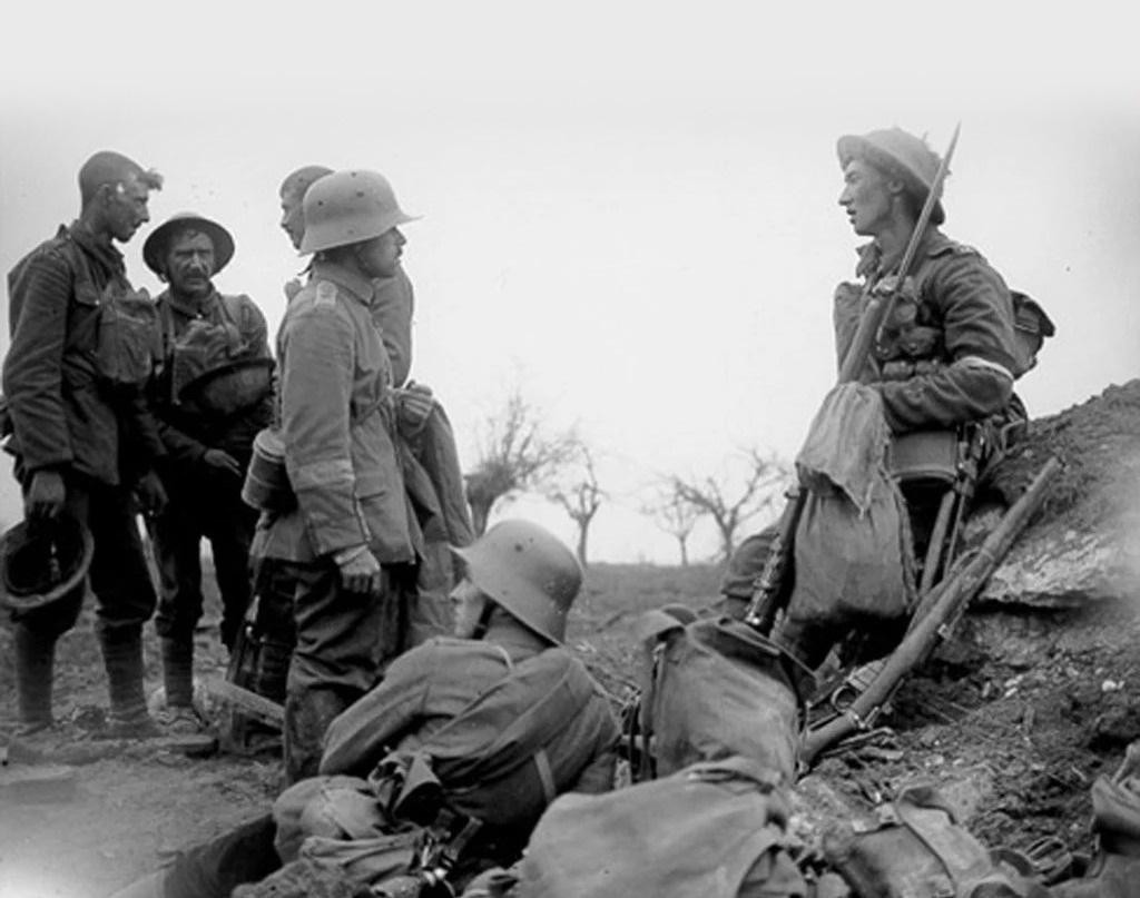 Paz en medio de la Primera Guerra Mundial. Foto: Bundesarchiv.