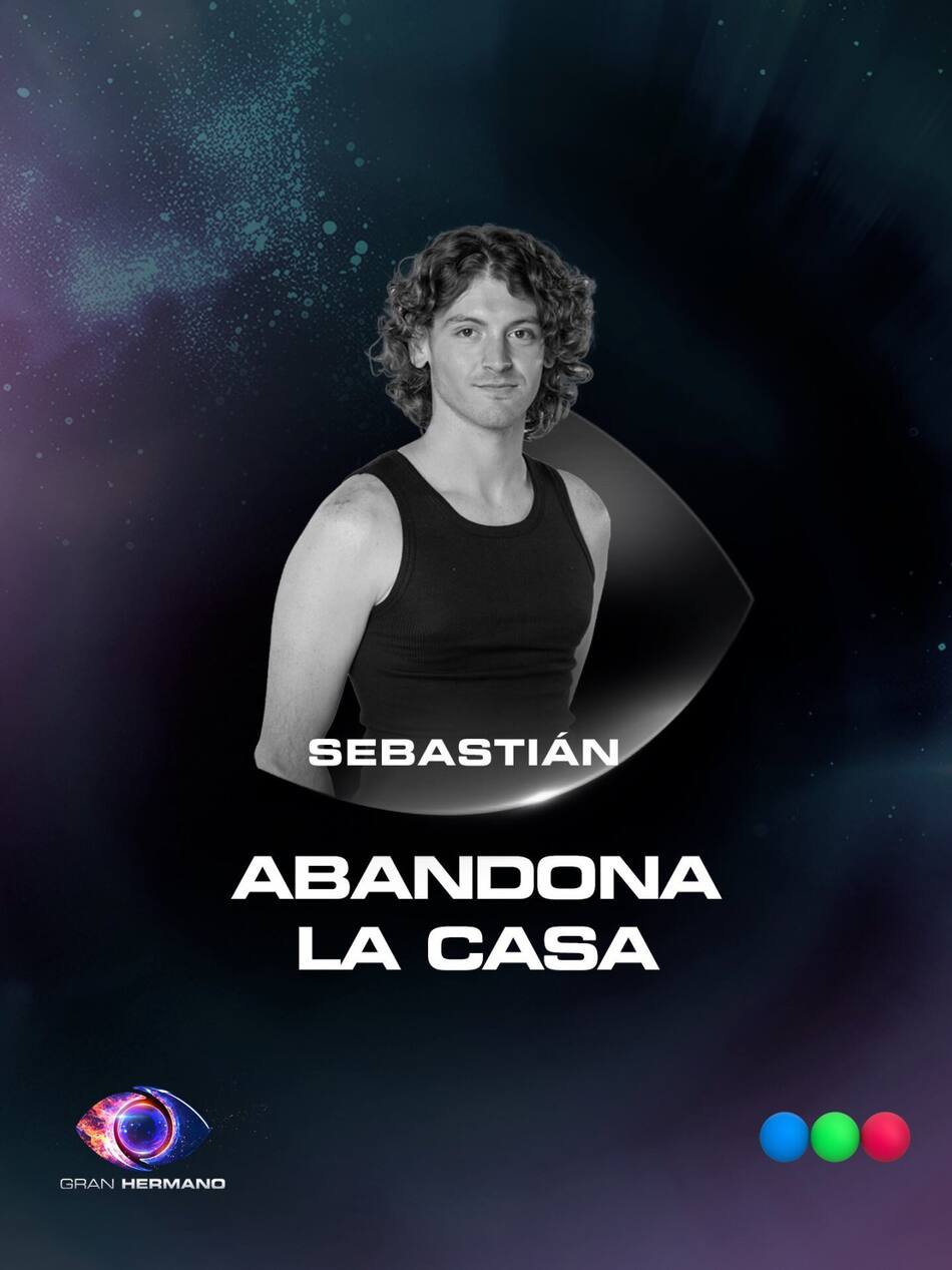 Sebastián Bello abandonó la casa de Gran Hermano. Foto: x GranHermanoAr.