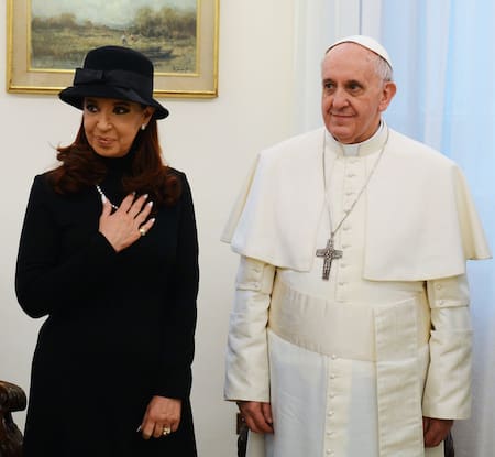 Papa Francisco y Cristina Kirchner. Foto: NA.
