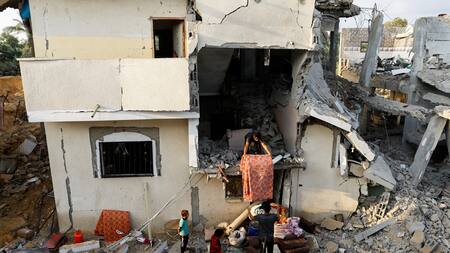 Guerra en Gaza, víctimas civiles. Foto: Reuters.