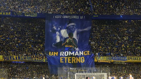 Despedida en la Bombonera de Riquelme. Foto: NA