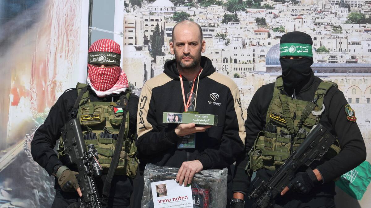 Nueva liberación de rehenes israelíes en Gaza. Foto: REUTERS.
