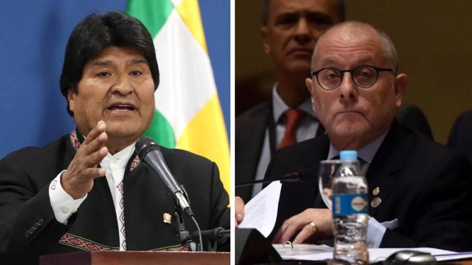 Evo Morales y canciller Jorge Faurie