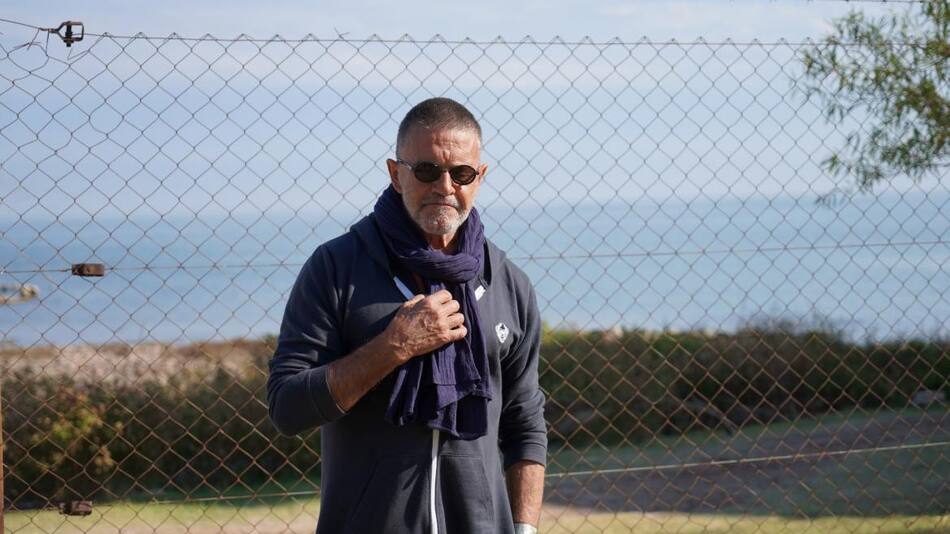 Osvaldo Laport en el Hotel Viena durante la grabación de la serie El Insomne Foto Daniel Santos