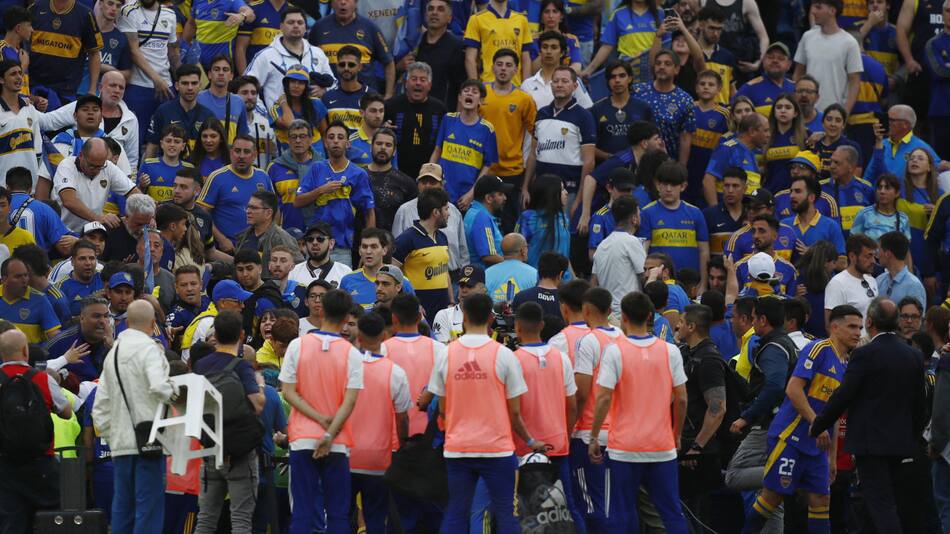 Escándalo en Boca Juniors. Foto: Reuters.