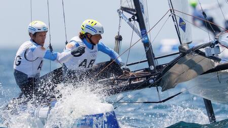 Lange y Carranza de Argentina, mixto de vela, Tokio 2020, EFE