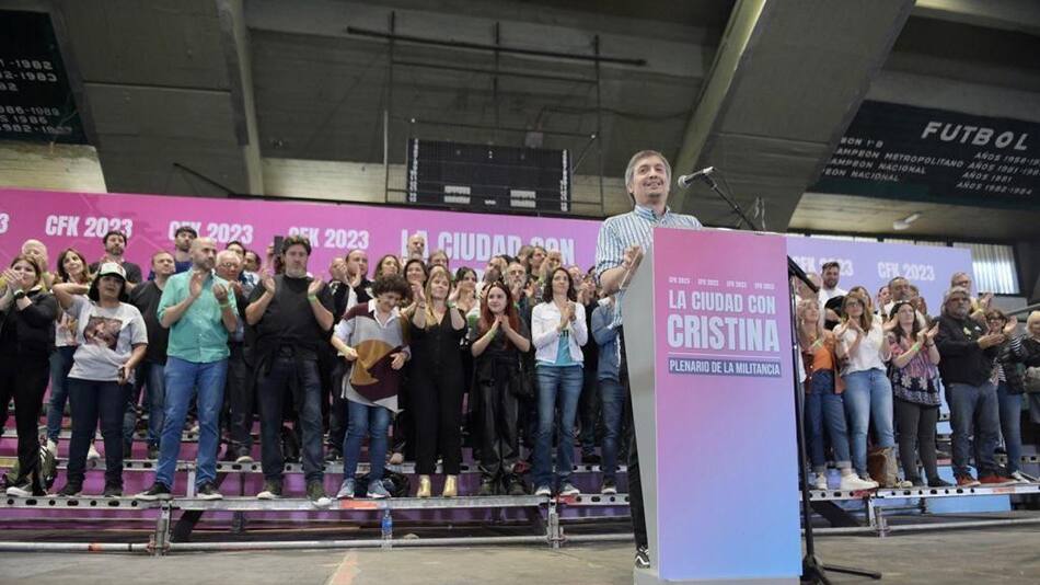 Máximo Kirchner cerró un plenario de la militancia. Foto: FdT