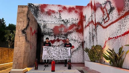 Ataque a la mansión de Lionel Messi en Ibiza. Foto: EFE.