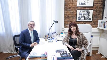 Cristina Fernández y Julio Glinternick Bitelli. Foto: X @CFKArgentina