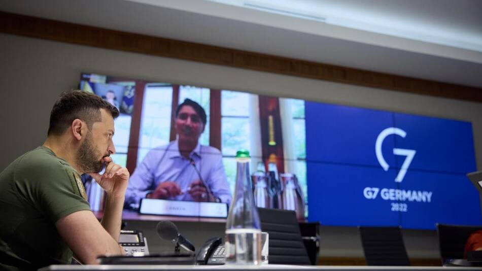 Volodimir Zelenski, presidente de Ucrania, conflicto Rusia-Ucrania, G7, EFE