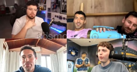 El stream que compartieron Lionel Messi, Luis Suárez, La Cobra y Davoo Xeneize.