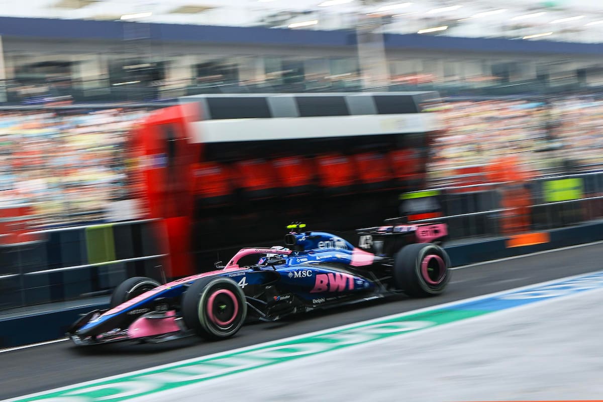 Franco Colapinto en el Gran Premio de Singapur.