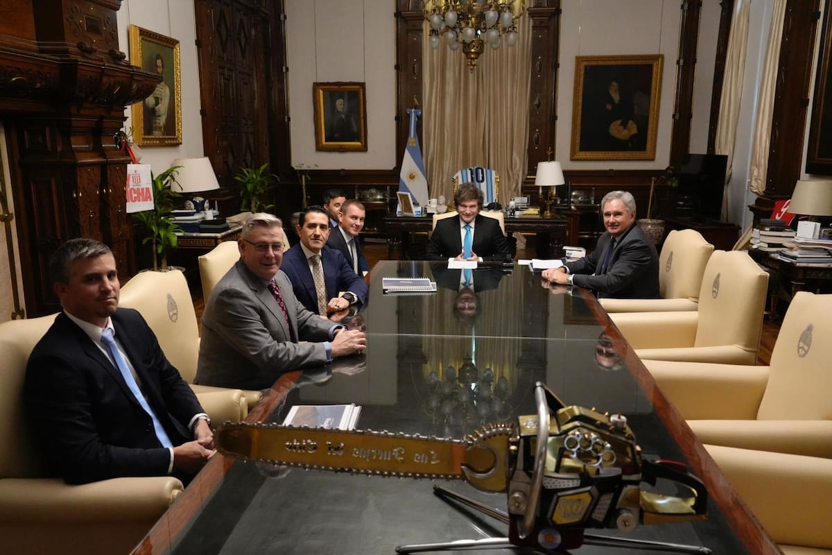 Milei y Quirno reunido con directivos de empresas mineras