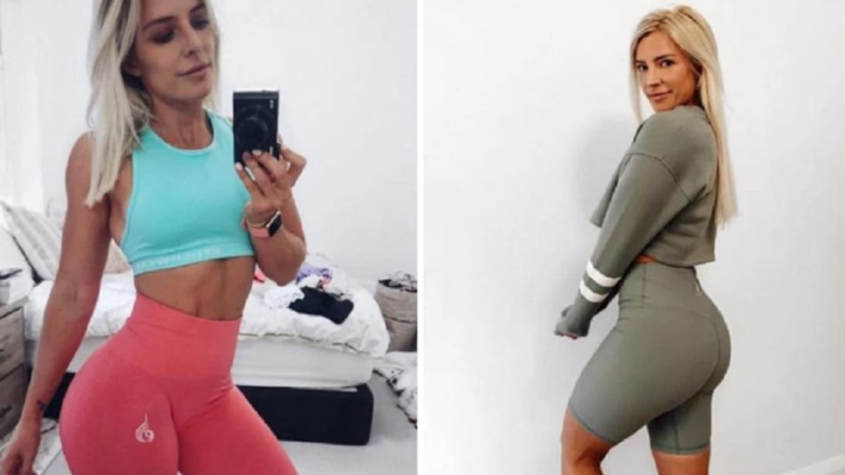 Instructora de fitness compartió los asombrosos cambios de sus glúteos en sólo cuatro meses