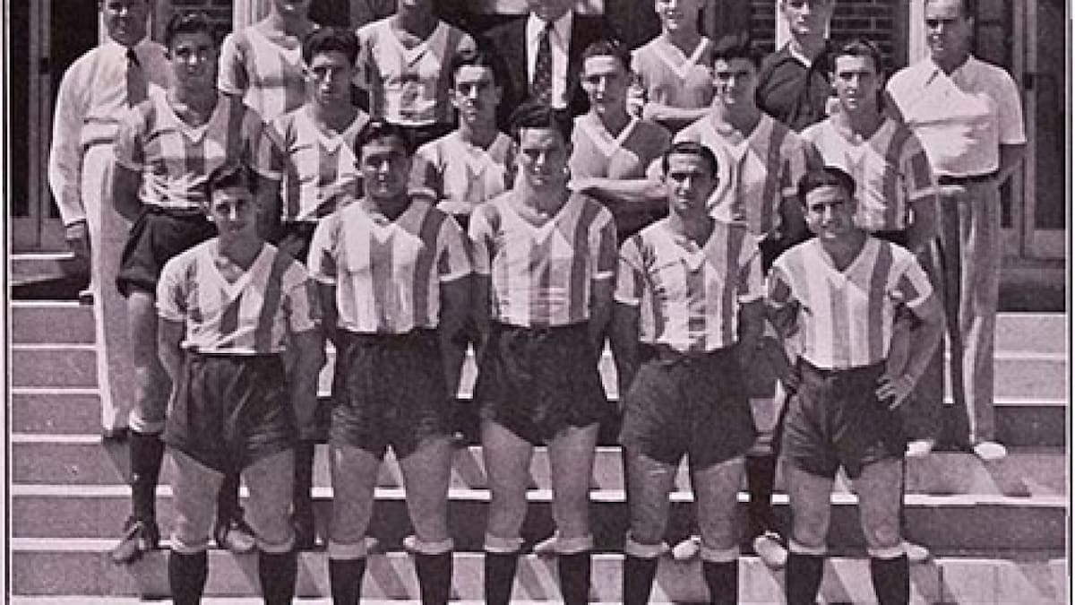 Primera selección argentina juvenil. Foto: Centro para la Investigación de la Historia del Fútbol