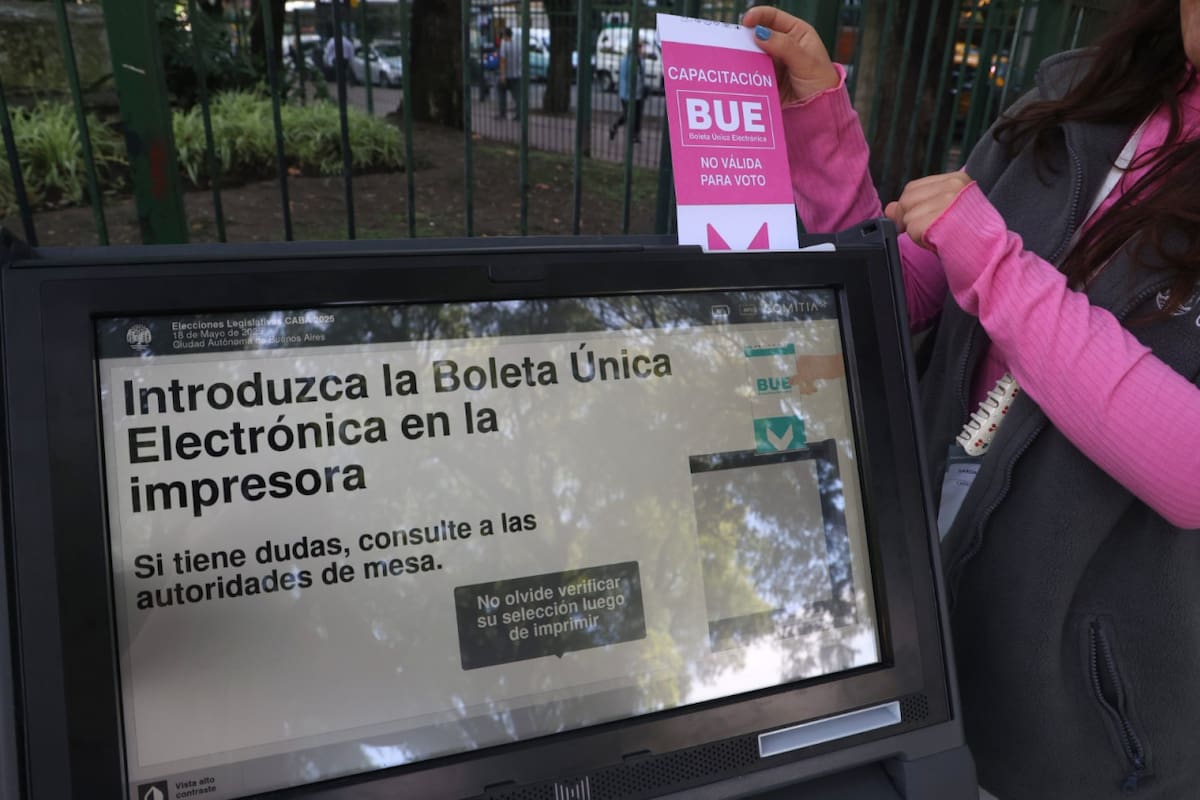 Boleta Única Electrónica, elecciones en CABA. Foto: buenosaires.gob
