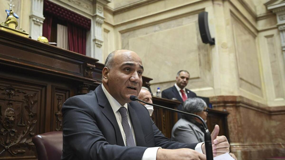 Informe de gestión de Juan Manzur en el Senado. Foto: NA.