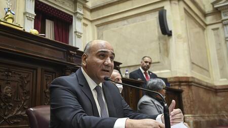 Informe de gestión de Juan Manzur en el Senado. Foto: NA.