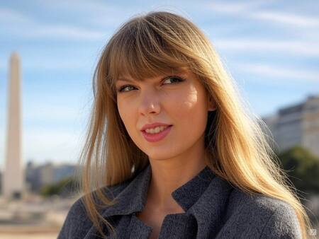 Taylor Swift en Argentina. Foto: Grok de X.